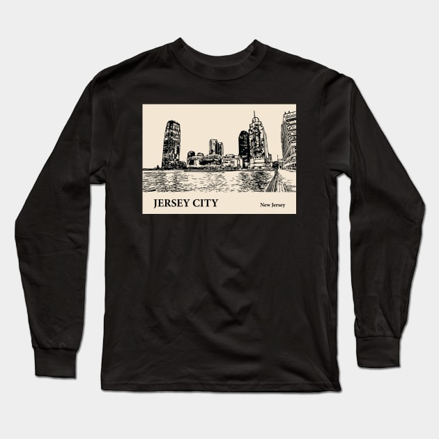 Jersey City - New Jersey Long Sleeve T-Shirt by Lakeric